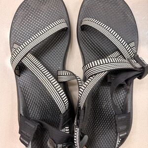 Chaco Black and White Sandals